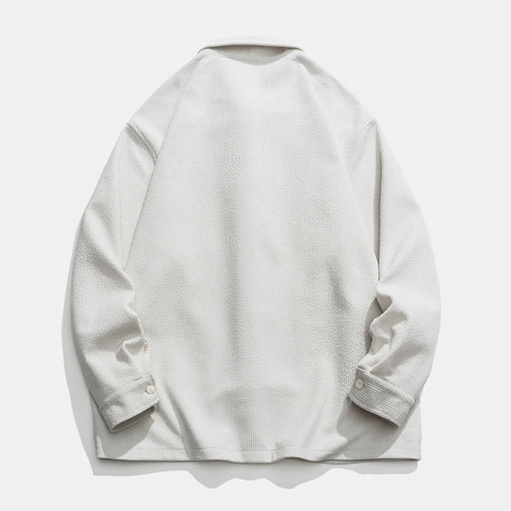 Buddha Stones長袖 カエルボタンデザイン メンズ ポリエステルジャケット シャツ ポケット付き - image 22