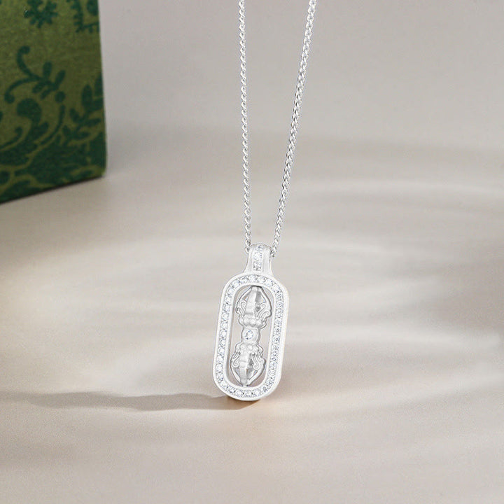 Buddha Stones925 スターリングシルバー ミニ 貔貅 ドルジェ ヴァジュラ 富のネックレス ペンダント - 銀 - ヴァジュラ - image 12