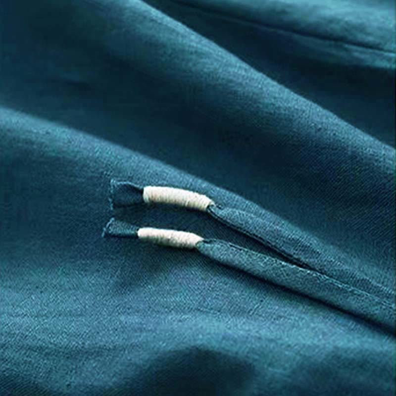 Buddha Stonesカジュアル 無地 ワンボタン レディース カプリ ワイドレッグ パンツ ポケット付き - image 24