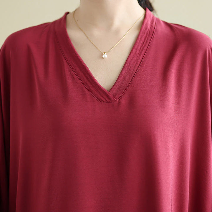 Buddha Stonesレトロ カジュアル 無地 長袖 コットンリネン マキシドレス ポケット付き - image 33