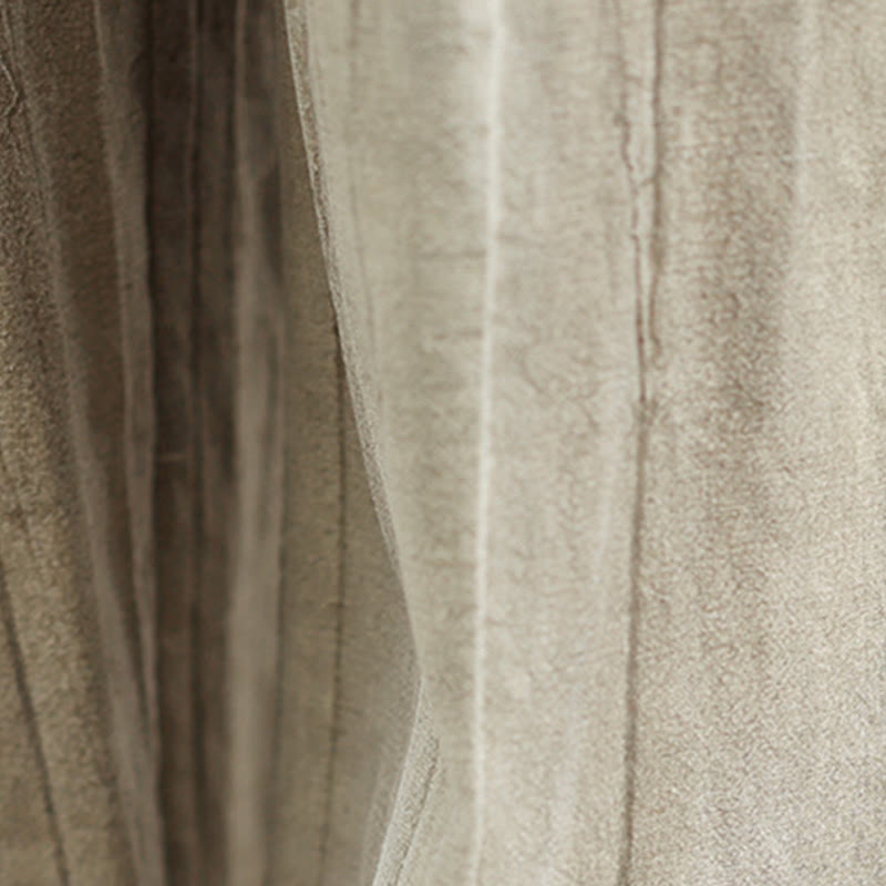 Buddha Stonesカジュアル タン レディース コットン 伸縮性ウエスト ワイドレッグパンツ ポケット付き - image 9