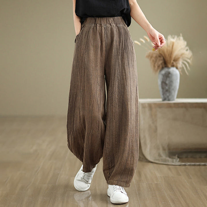 Buddha Stonesカジュアル 無地 レディース ハーレムパンツ ポケット付き - image 10