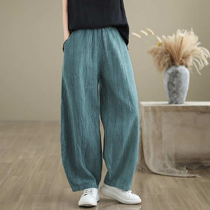 Buddha Stonesカジュアル 無地 レディース ハーレムパンツ ポケット付き - image 16