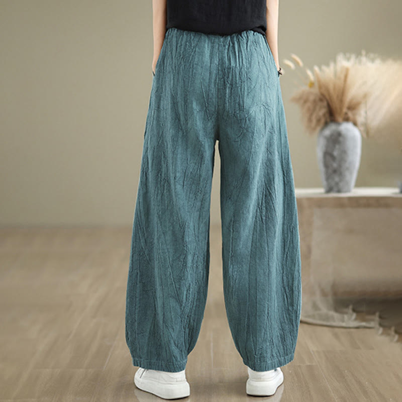 Buddha Stonesカジュアル 無地 レディース ハーレムパンツ ポケット付き - image 15