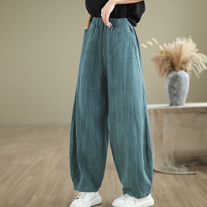 Buddha Stonesカジュアル 無地 レディース ハーレムパンツ ポケット付き - image 14