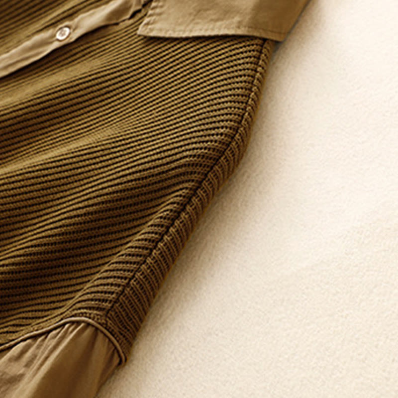 Buddha Stonesプレーンスタンドカラー レディース コットンコーデュロイジャケット - image 4