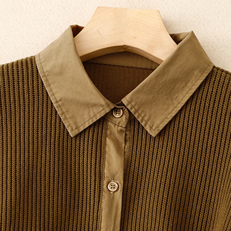 Buddha Stonesプレーンスタンドカラー レディース コットンコーデュロイジャケット - image 1