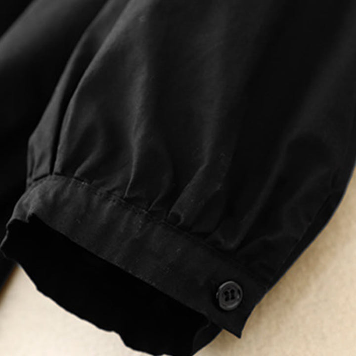 Buddha Stonesプレーンスタンドカラー レディース コットンコーデュロイジャケット - image 8