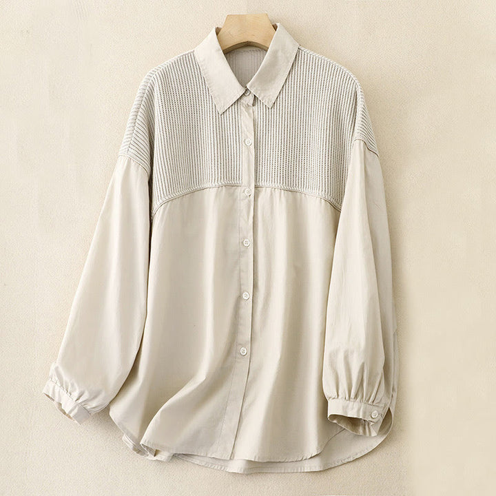 Buddha Stonesプレーンスタンドカラー レディース コットンコーデュロイジャケット - ベージュ - US14、 UK/AU18、 EU46 (2XL) - image 11