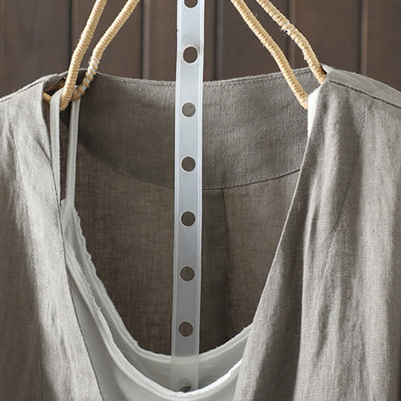 Buddha Stonesピュアカラー Vネック レディース コットンジャケット ポケット付き - image 24