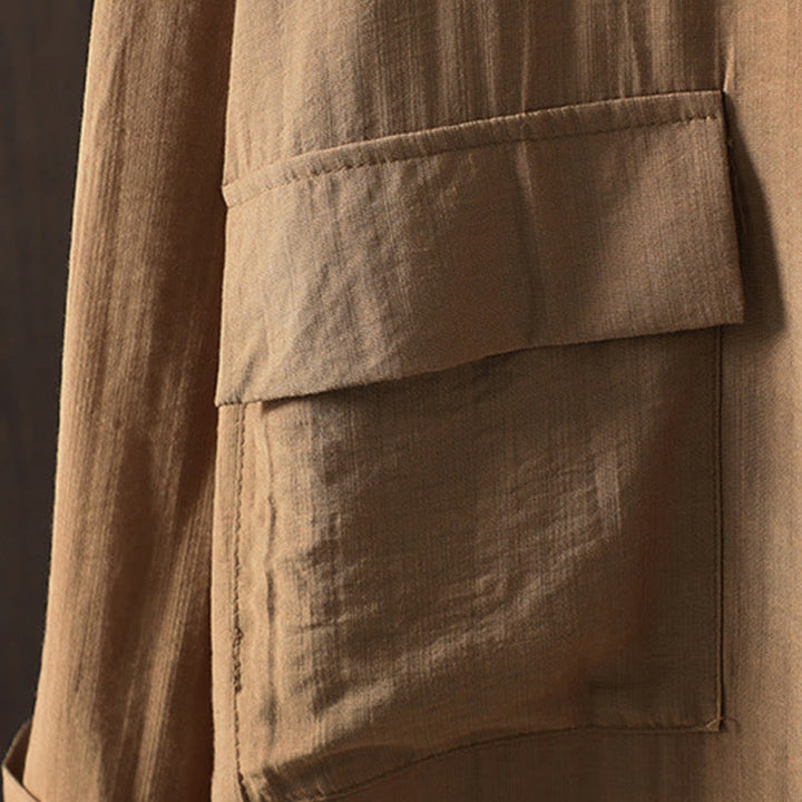 Buddha Stonesプレーンボタン レディース コットンコート ポケット付き - image 9