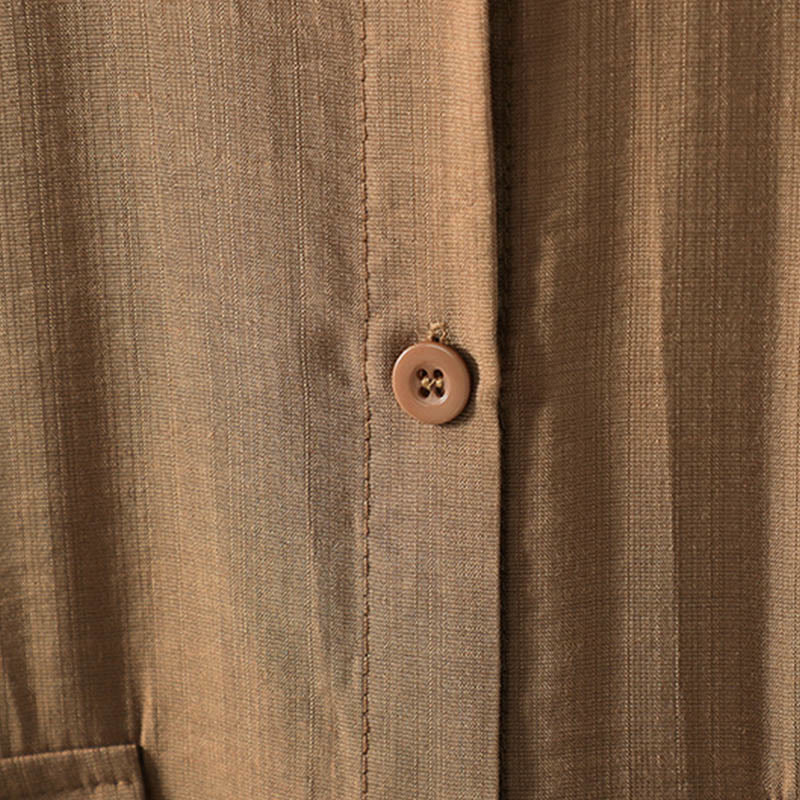 Buddha Stonesプレーンボタン レディース コットンコート ポケット付き - image 7