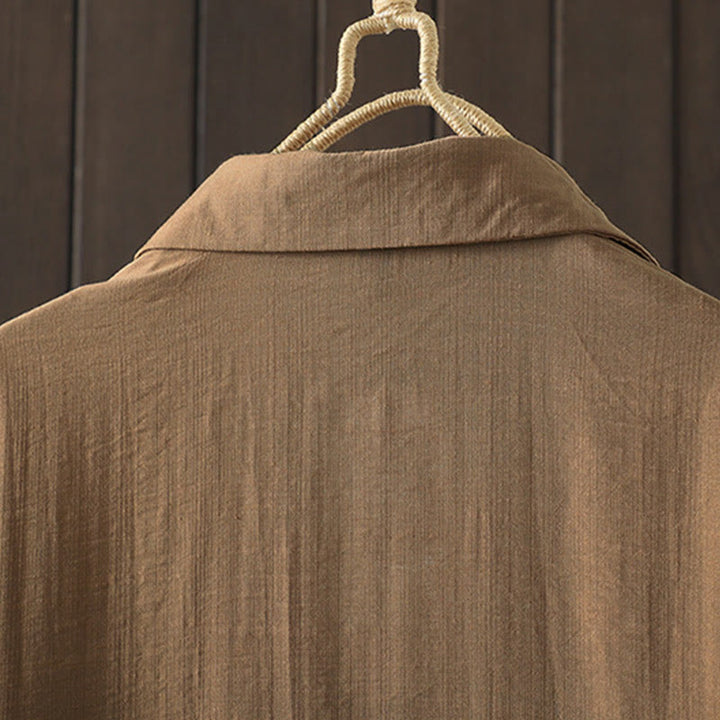 Buddha Stonesプレーンボタン レディース コットンコート ポケット付き - image 2