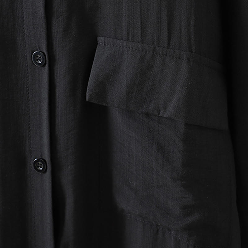 Buddha Stonesプレーンボタン レディース コットンコート ポケット付き - image 15