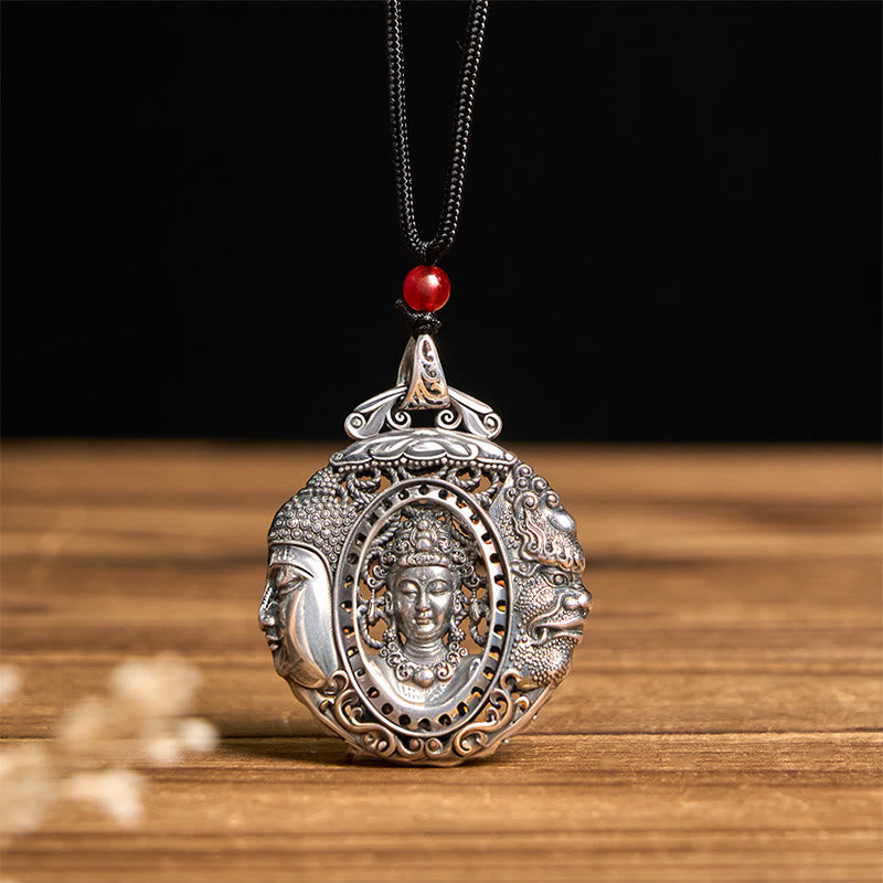 Buddha Stones 銅製仏陀悪魔柄セレニティペンダントネックレス - image 8