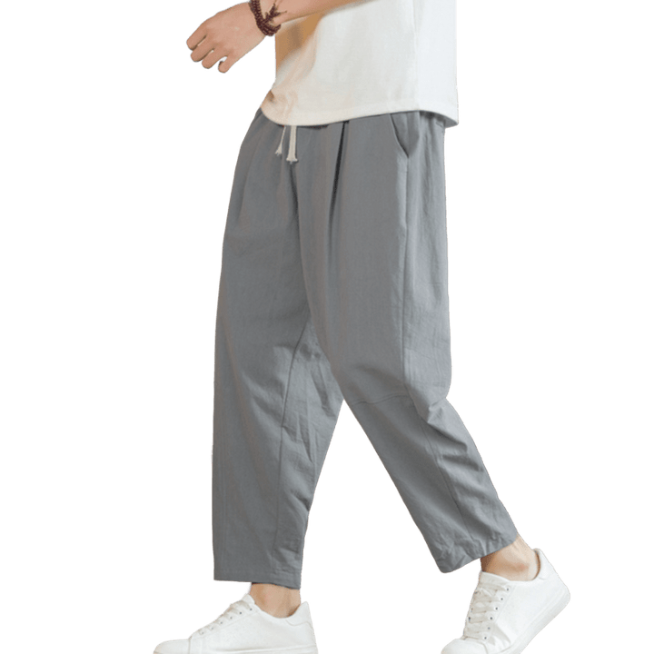 Buddha Stonesポケット付きメンズ サマーコットンパンツ - image 24