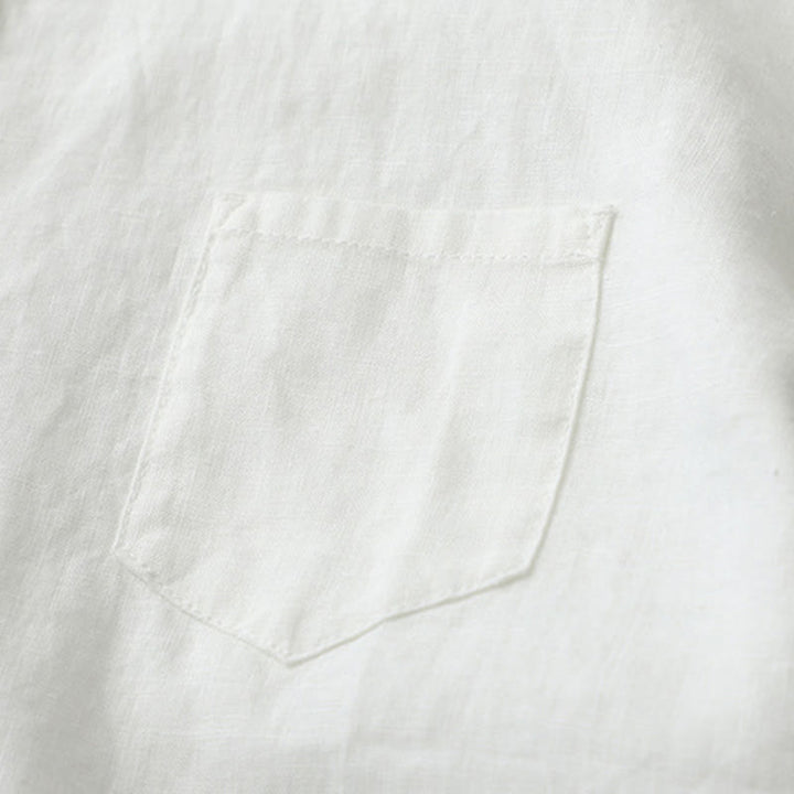 Buddha Stones無地ボタン七分袖シャツ - image 28