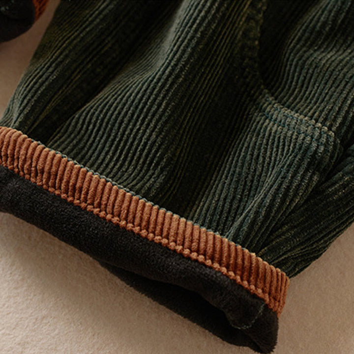 Buddha Stonesカラーコントラスト コーデュロイ コットン レディース サーマル フリース裏地 ハーレムパンツ ポケット付き - image 19