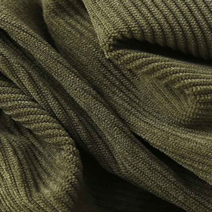 Buddha Stones Commute ヴィンテージプレーン レディース コーデュロイ ポリエステル ハーレムパンツ ポケット付き - image 7