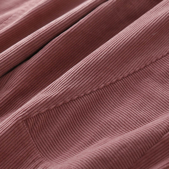 Buddha Stones Commute ヴィンテージプレーン レディース コーデュロイ ポリエステル ハーレムパンツ ポケット付き - image 15