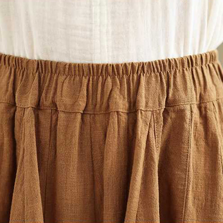 Buddha Stones春 カジュアル シンプルデザイン レディース コットンリネン ハーレムパンツ ポケット付き - image 5