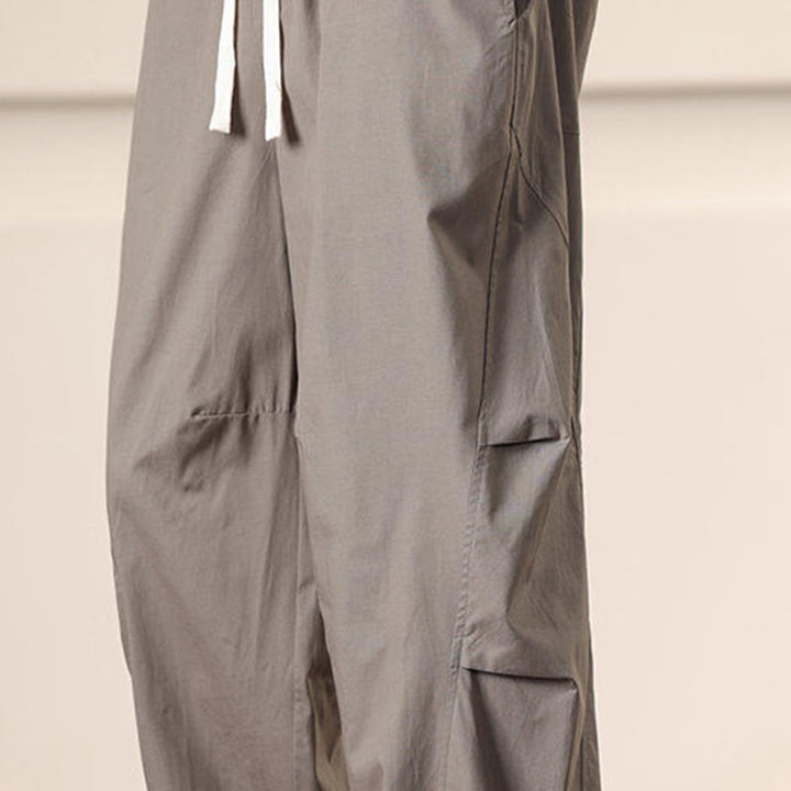 Buddha Stonesカジュアル ヴィンテージ 無地 ドローストリング メンズ カーゴパンツ ポケット付き - image 36