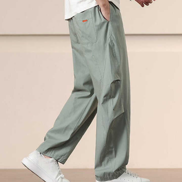 Buddha Stonesカジュアル ヴィンテージ 無地 ドローストリング メンズ カーゴパンツ ポケット付き - image 22