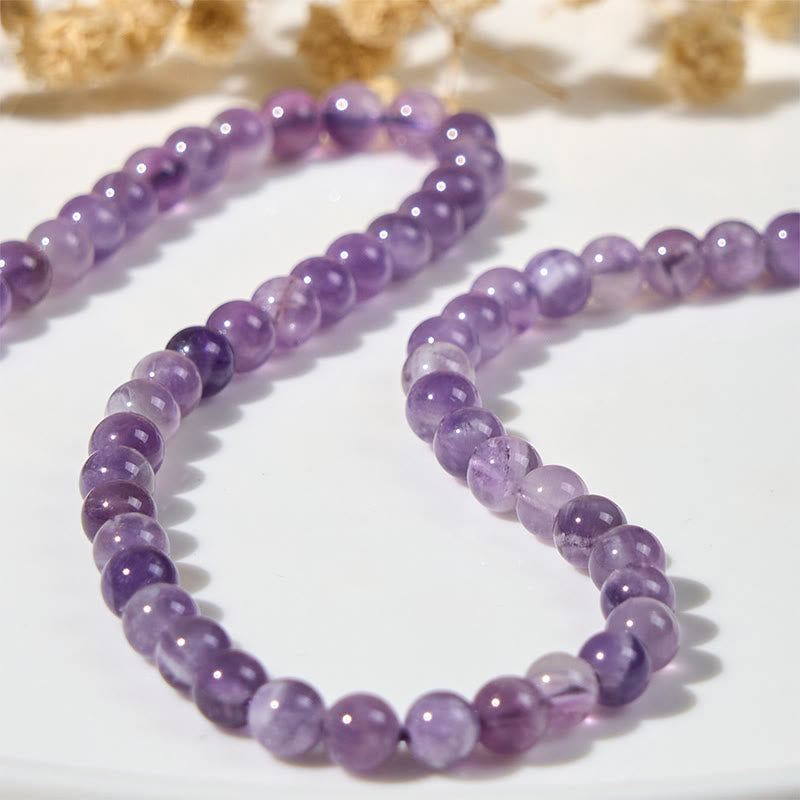 Buddha Stones天然アメジストビーズかわいい猫のヒーリングブレスレット - image 6
