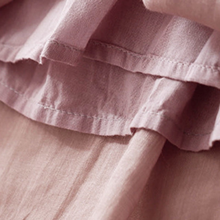 Buddha Stonesシンプルデザイン ドローストリング コットン レディース ワイドレッグパンツ ポケット付き - image 11