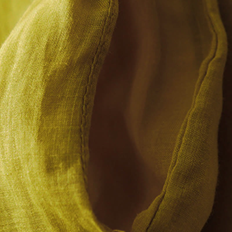 Buddha Stonesシンプルデザイン ドローストリング コットン レディース ワイドレッグパンツ ポケット付き - image 20