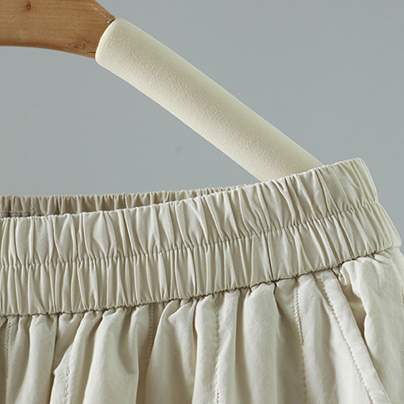 Buddha Stones冬 無地 レディース ハーレム コットン アンクル丈 パンツ ポケット付き - image 10