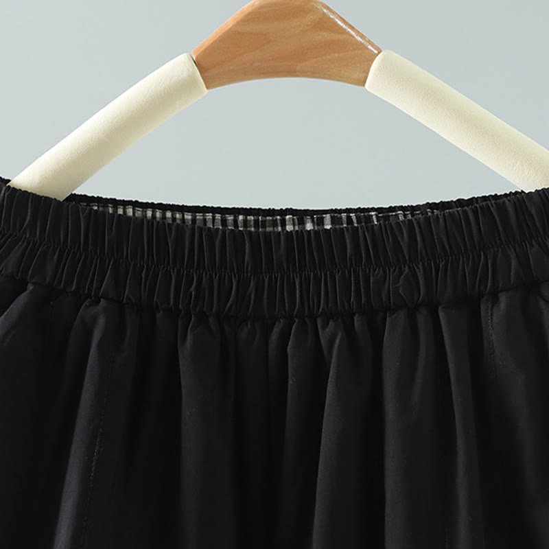 Buddha Stones冬 無地 レディース ハーレム コットン アンクル丈 パンツ ポケット付き - image 1