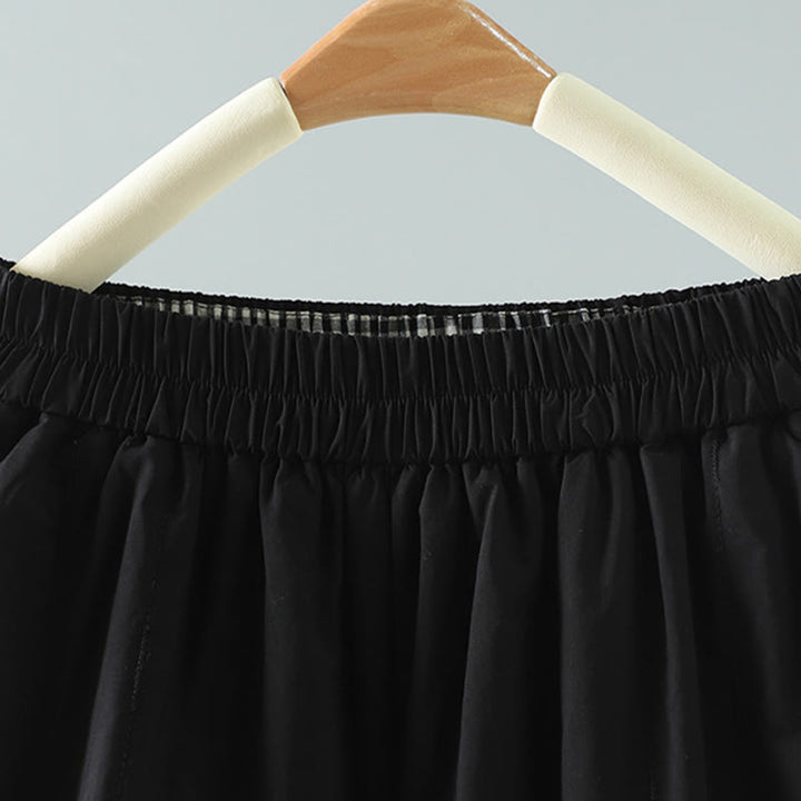 Buddha Stones冬 無地 レディース ハーレム コットン アンクル丈 パンツ ポケット付き - image 1