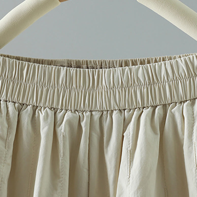 Buddha Stones冬 無地 レディース ハーレム コットン アンクル丈 パンツ ポケット付き - image 8