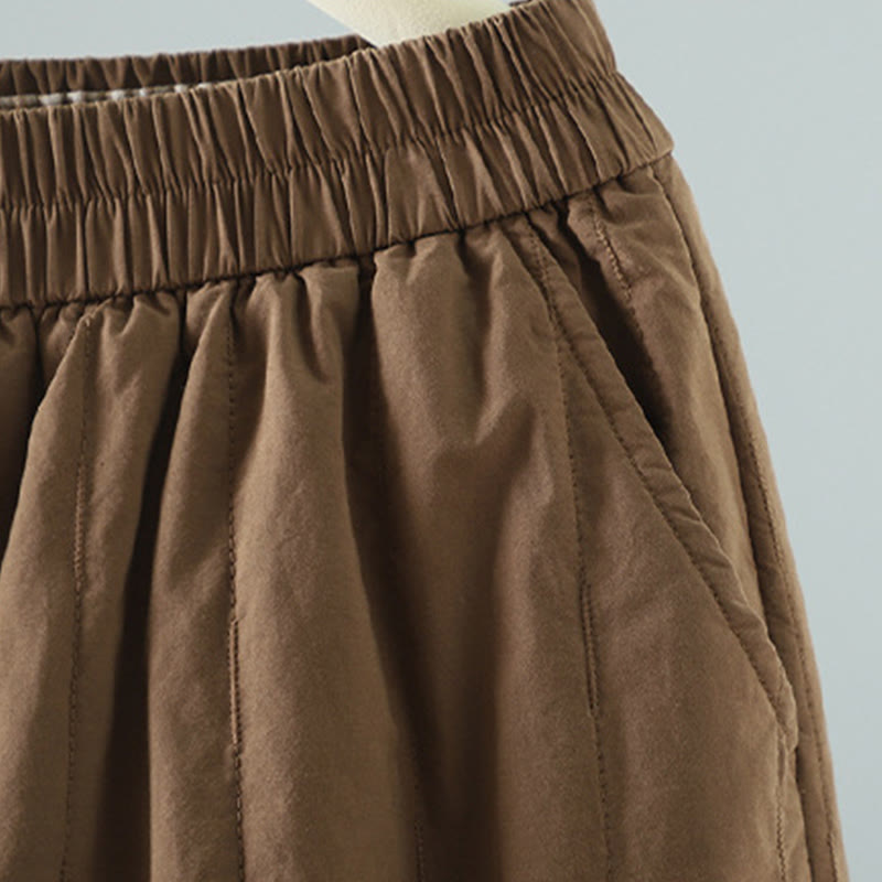 Buddha Stones冬 無地 レディース ハーレム コットン アンクル丈 パンツ ポケット付き - image 19