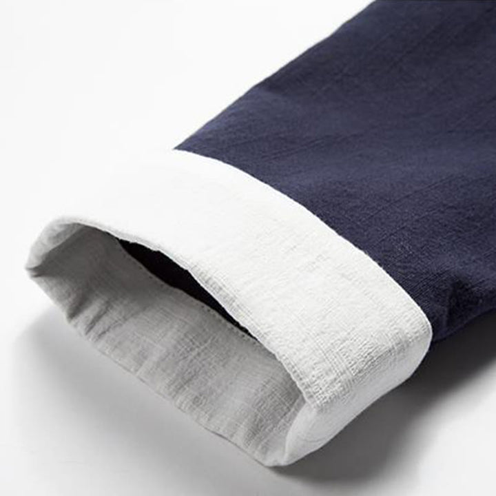 Buddha Stones中国風 カエルボタン 長袖デザイン オープンフロントジャケット メンズ コットンリネン 着物 - image 12