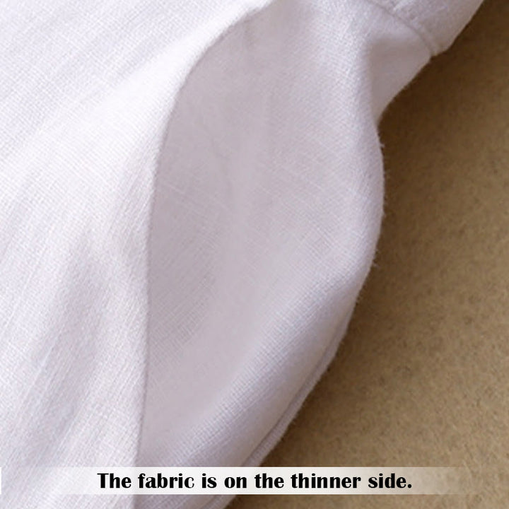 Buddha Stones夏 カジュアル シンプルデザイン リネン レディース ワイドレッグパンツ ジッパーポケット付き - image 8