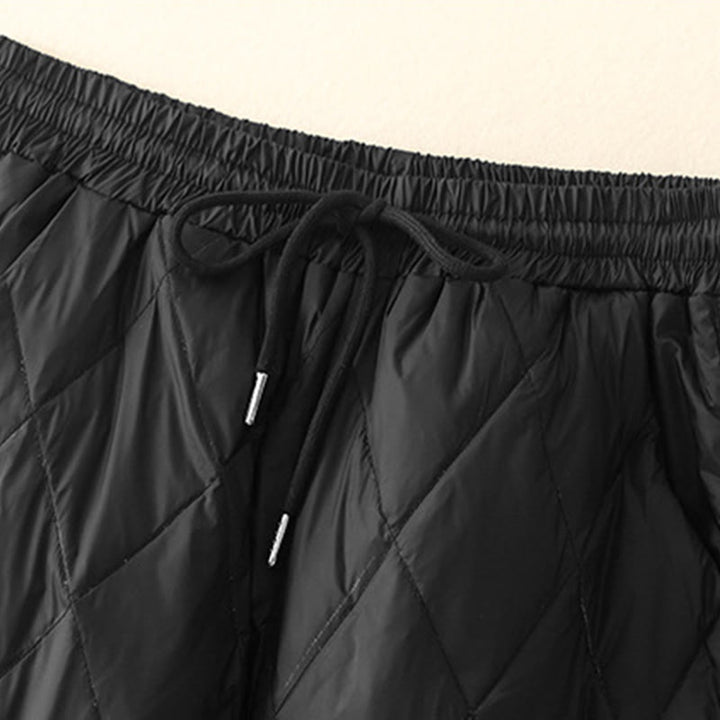 Buddha Stonesカジュアル ハイウエスト ドローストリングデザイン レディース ワイドレッグ コットンパンツ ポケット付き - image 5