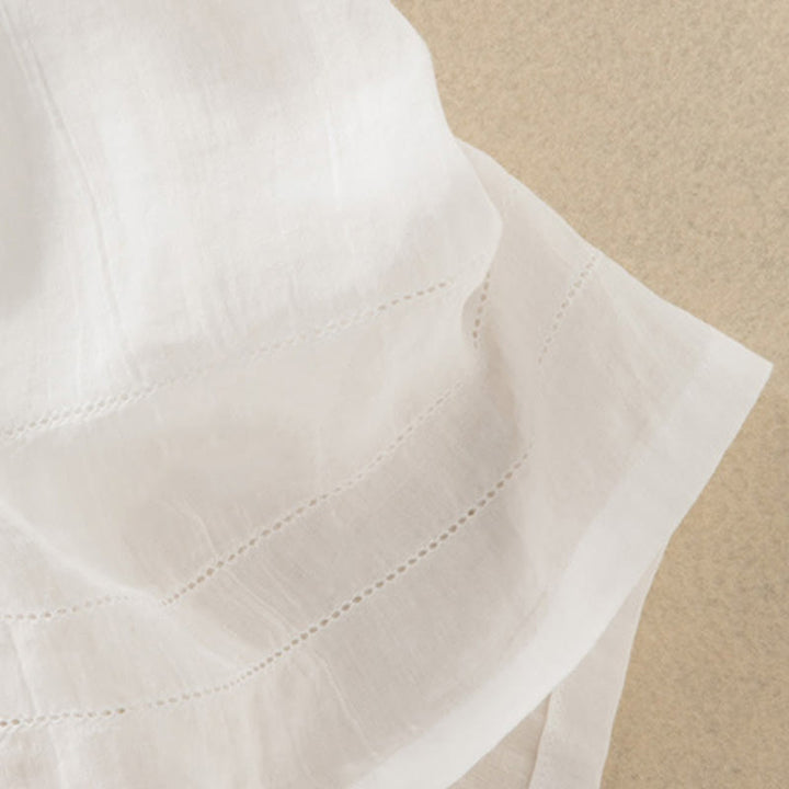 Buddha Stonesサマー Vネックデザイン ハーフスリーブ コットン ミディドレス - image 32