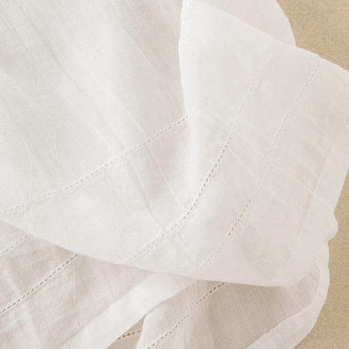 Buddha Stonesサマー Vネックデザイン ハーフスリーブ コットン ミディドレス - image 36