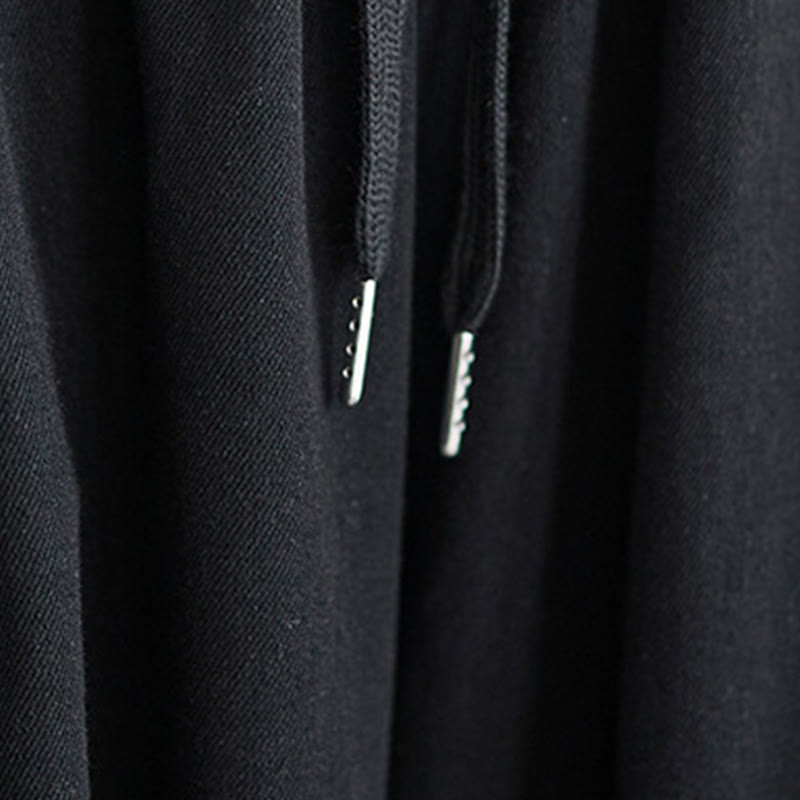 Buddha Stonesレトロ レッグオープニング スリットデザイン コットン レディース ワイドレッグパンツ ポケット付き - image 15