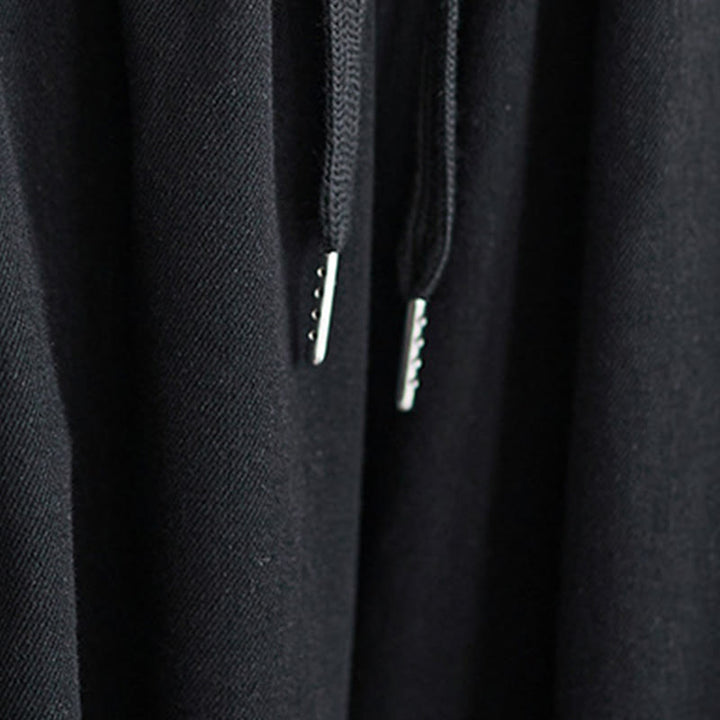 Buddha Stonesレトロ レッグオープニング スリットデザイン コットン レディース ワイドレッグパンツ ポケット付き - image 15