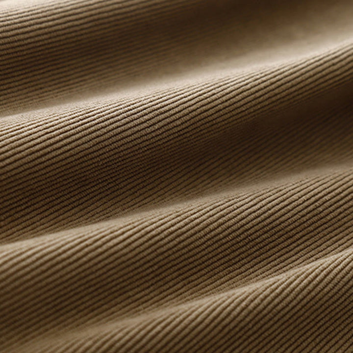 Buddha Stonesタンカラー コーデュロイ パフ ロングスリーブ ミディドレス - image 11