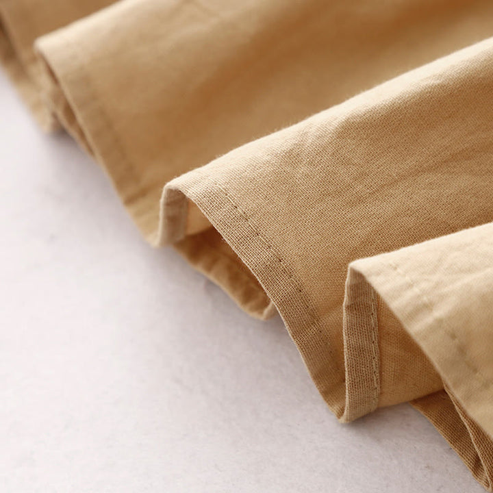 Buddha Stonesスプリングプレーンラペルロングスリーブミディドレス（ポケット付き） - image 17