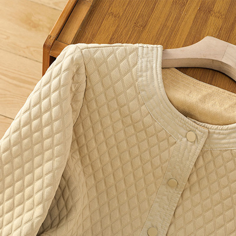 Buddha Stonesレトロプレーン レディース コットン 長袖ジャケット ポケット付き - image 2