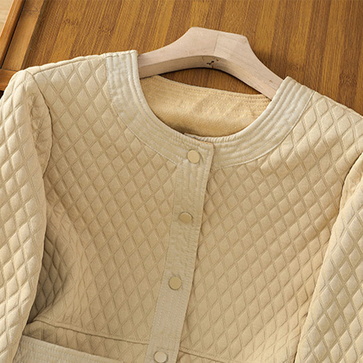 Buddha Stonesレトロプレーン レディース コットン 長袖ジャケット ポケット付き - image 3