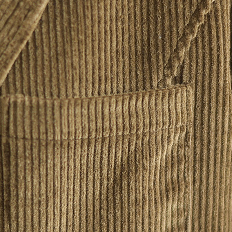 Buddha Stonesレトロプレーン レディース 長袖コーデュロイジャケット ポケット付き - image 9