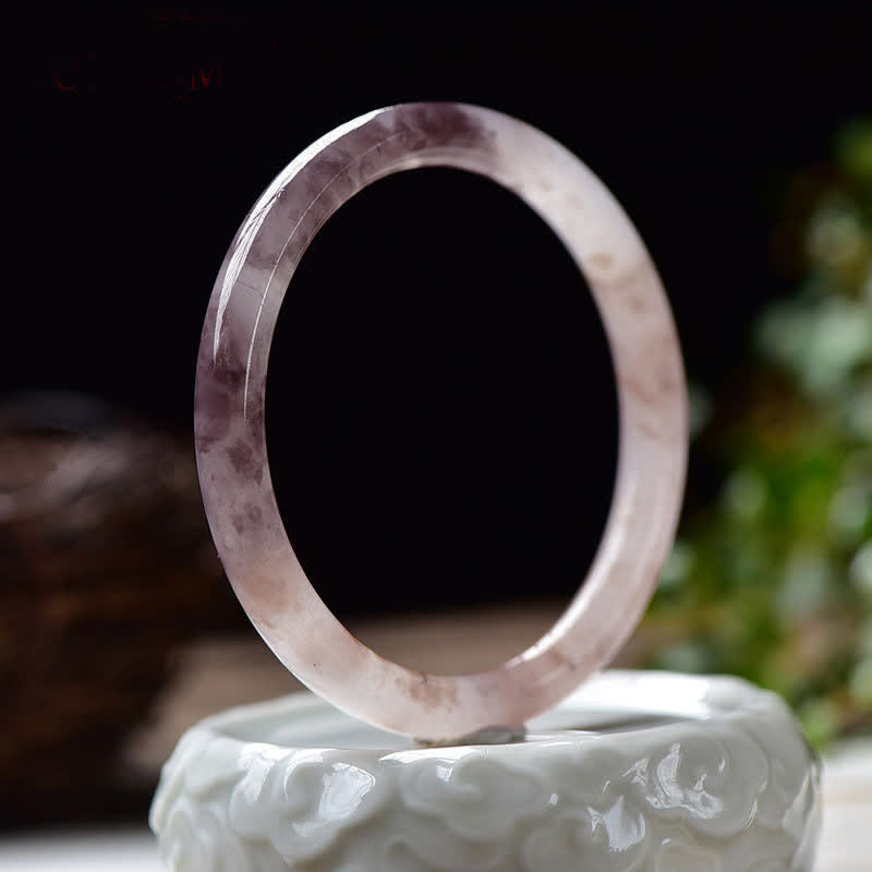 Buddha Stones紫金シルク翡翠開運財運ブレスレットバングル - image 1