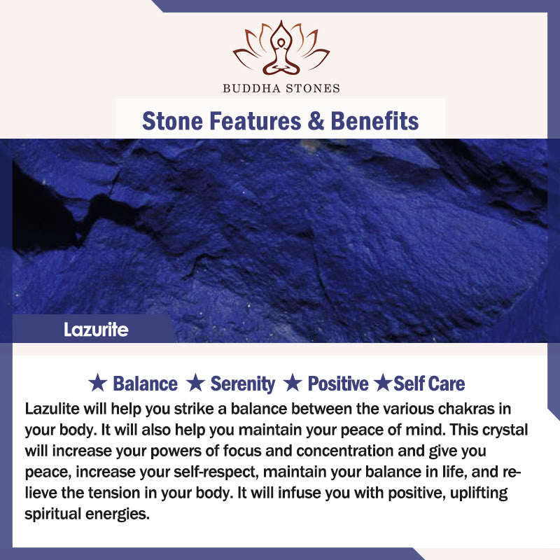 Buddha Stonesホワイトクリスタル ラズライト ヒーリング瞑想ネックレスペンダント - image 9