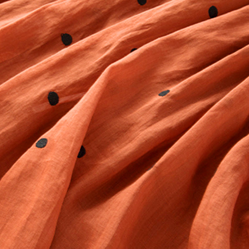 Buddha Stonesの芸術的なヴィンテージドット柄レディースプリーツスカート - image 37